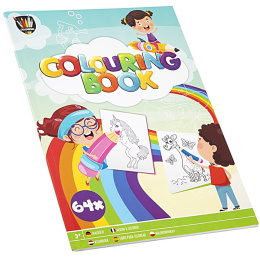 Målarbok för barn A4 i gruppen Kids / Barnpyssel och kreativitet / Målar- och pysselböcker / Målarböcker hos Pen Store (128515)