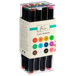 Dual-tip Marker 12-set i gruppen Pennor / Konstnärspennor / Tuschpennor hos Pen Store (128517)