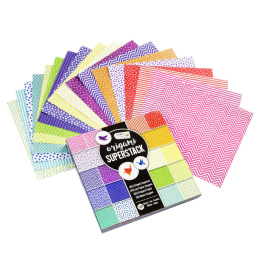 Origami Superpack 15x15 cm 180-pack i gruppen Kids / Barnpyssel och kreativitet / Pysselpapper och ritblock / Origamipapper hos Pen Store (128587)