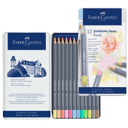 Goldfaber Aqua Akvarellpennor 12-set Pastell i gruppen Pennor / Konstnärspennor / Akvarellpennor hos Pen Store (128726)
