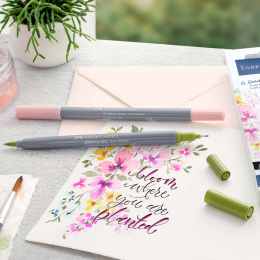 Goldfaber Aqua Dual Marker 6-set Lettering i gruppen Pennor / Konstnärspennor / Illustrationsmarkers hos Pen Store (128731)