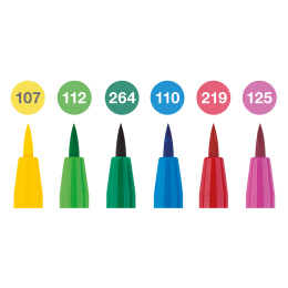 PITT Artist Brush 6-pack Spring i gruppen Pennor / Konstnärspennor / Penselpennor hos Pen Store (128749)