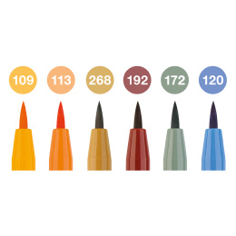 PITT Artist Brush 6-pack Fall i gruppen Pennor / Konstnärspennor / Penselpennor hos Pen Store (128751)