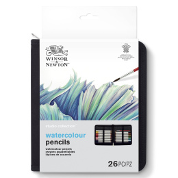 Studio Collection Akvarellpennor Wallet 26-set i gruppen Pennor / Konstnärspennor / Akvarellpennor hos Pen Store (128775)