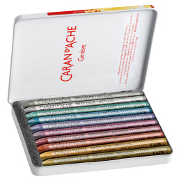 Neocolor I Pastellkritor Metallic 10-set i gruppen Konstnärsmaterial / Kritor och blyerts / Pastellkritor hos Pen Store (128892)