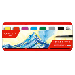 Gouachefärg Studio 8-set i gruppen Konstnärsmaterial / Konstnärsfärger / Gouache hos Pen Store (128906)