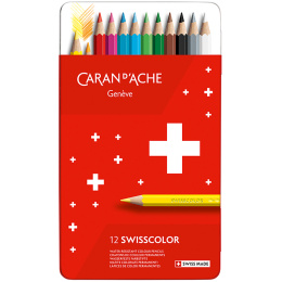 Swisscolor Färgpennor 12-set i gruppen Pennor / Konstnärspennor / Färgpennor hos Pen Store (128911)
