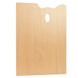 Träpalett Rektangulär 35 x 45 cm i gruppen Konstnärsmaterial / Ateljé / Paletter hos Pen Store (129183)