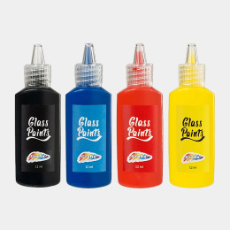 Glasfärg 4-set i gruppen Skapande & Hobby / Skapa / Glasfärg och porslinsfärg hos Pen Store (129347)