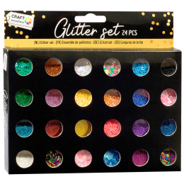 Glitter 24-set Mix i gruppen Skapande & Hobby / Skapa / Pyssel och DIY hos Pen Store (129398)