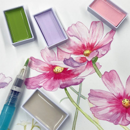 Gansai Tambi Akvarell 100-set i gruppen Konstnärsmaterial / Konstnärsfärger / Akvarellfärg / Akvarellfärg i kopp hos Pen Store (129541)