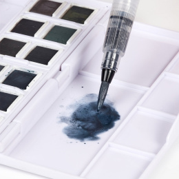 Tinted Charcoal Paint Pan 12-set halvkoppar i gruppen Konstnärsmaterial / Konstnärsfärger / Akvarellfärg / Akvarellfärg i kopp hos Pen Store (129568)