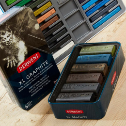 Graphite XL Blocks Tin 6-set i gruppen Konstnärsmaterial / Kritor och blyerts / Grafit och blyerts hos Pen Store (129571)