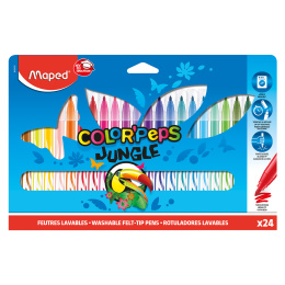Colorpeps Tuschpennor Jungle 24-pack i gruppen Kids / Barnpennor / Tuschpennor för barn hos Pen Store (129633)