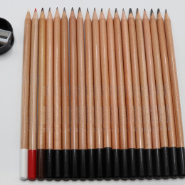 Skisspennor Simply 20-set i gruppen Konstnärsmaterial / Kritor och blyerts / Grafit och blyerts hos Pen Store (129849)