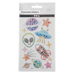 Diamond Stickers Rymden 1 ark i gruppen Kids / Barnpyssel och kreativitet / Stickers hos Pen Store (130008)