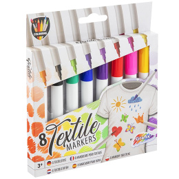 Textilpennor 8-set i gruppen Skapande & Hobby / Skapa / Textilfärg och textilpennor hos Pen Store (130033)