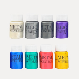 Akrylfärg Metallic Pearl 30 ml 8-set i gruppen Konstnärsmaterial / Konstnärsfärger / Akrylfärg hos Pen Store (130038)