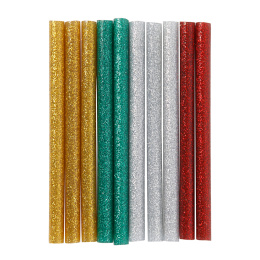 Limstift Glitter till limpistol 7 mm 10-pack i gruppen Skapande & Hobby / Hobbytillbehör / Lim / Limpistoler och smältlim hos Pen Store (130056)