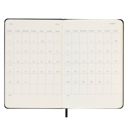 12M Weekly Notebook Hardcover Pocket Black i gruppen Papper & Block / Kalendrar och almanackor / 12-månaderskalendrar hos Pen Store (130164)