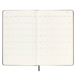 12M Weekly Notebook Hardcover Large Black i gruppen Papper & Block / Kalendrar och almanackor / 12-månaderskalendrar hos Pen Store (130170)