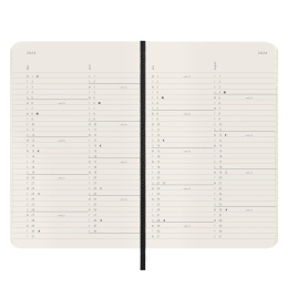 12M Monthly Kalender Softcover Pocket Black i gruppen Papper & Block / Kalendrar och almanackor / 12-månaderskalendrar hos Pen Store (130190)