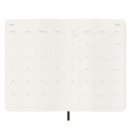 12M Monthly Kalender Softcover Pocket Black i gruppen Papper & Block / Kalendrar och almanackor / 12-månaderskalendrar hos Pen Store (130190)