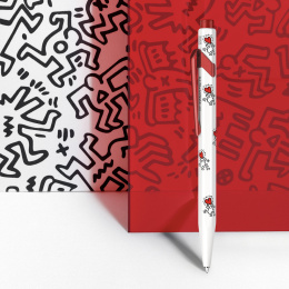 849 Keith Haring White Kulspetspenna i gruppen Pennor / Fine Writing / Kulspetspennor hos Pen Store (130248)