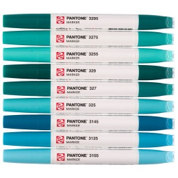 Marker 9-set Blue Green i gruppen Pennor / Konstnärspennor / Illustrationsmarkers hos Pen Store (130486)