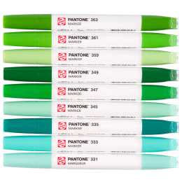 Marker 9-set Green i gruppen Pennor / Konstnärspennor / Illustrationsmarkers hos Pen Store (130487)