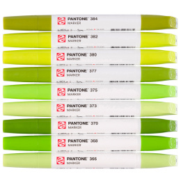 Marker 9-set Green Yellow i gruppen Pennor / Konstnärspennor / Illustrationsmarkers hos Pen Store (130488)