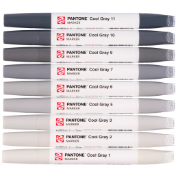 Marker 9-set Cool Gray i gruppen Pennor / Konstnärspennor / Illustrationsmarkers hos Pen Store (130490)