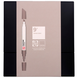 Marker 9-set Warm Gray i gruppen Pennor / Konstnärspennor / Illustrationsmarkers hos Pen Store (130491)