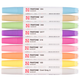 Marker 9-set Pastel i gruppen Pennor / Konstnärspennor / Illustrationsmarkers hos Pen Store (130495)