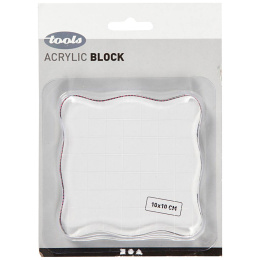 Akrylblock till stämplar 10 x 10 cm i gruppen Skapande & Hobby / Hobbytillbehör / Stämplar hos Pen Store (130564)