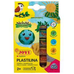 Plastilina Modellera 6-set Naturfärger 15 g i gruppen Kids / Måla och skapa / Skapa med lera hos Pen Store (130620)