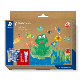 Noris Junior Fingerfärg 6x75 ml (2 år+) i gruppen Kids / Måla och skapa / Målarfärg för barn  / Fingerfärg hos Pen Store (130641)