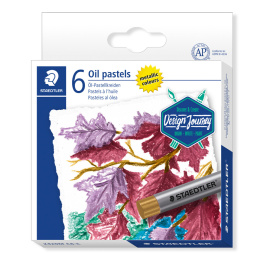 Oljepastell Metallic 6-set i gruppen Konstnärsmaterial / Kritor och blyerts / Pastellkritor hos Pen Store (130651)