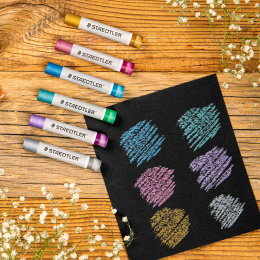 Oljepastell Metallic 6-set i gruppen Konstnärsmaterial / Kritor och blyerts / Pastellkritor hos Pen Store (130651)