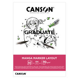 Graduate Manga Marker Layout Pad A4 70g i gruppen Papper & Block / Konstnärsblock / Markerblock hos Pen Store (130658)