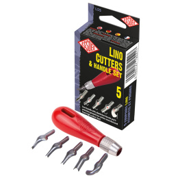 Knivset till linoleumtryck 5-pack i gruppen Skapande & Hobby / Tekniker / Linoleumtryck hos Pen Store (130665)