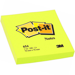 Post-it 76x76 Neon-gul i gruppen Papper & Block / Skriva och anteckna / Post-it och notisblock hos Pen Store (130677)