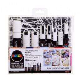 White 8-set i gruppen Pennor / Konstnärspennor / Akrylmarkers hos Pen Store (130694)