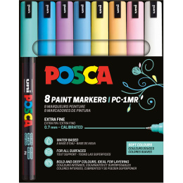 PC-1MR Soft Colours 8-set i gruppen Pennor / Konstnärspennor / Akrylmarkers hos Pen Store (130696)