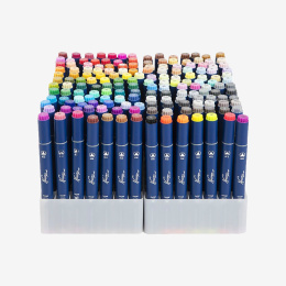Dual Marker 168-set + väska i gruppen Pennor / Konstnärspennor / Illustrationsmarkers hos Pen Store (130721)