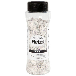 Terrazzo Flakes 90g Ljusgrå i gruppen Skapande & Hobby / Skapa / Pyssel och DIY hos Pen Store (130773)