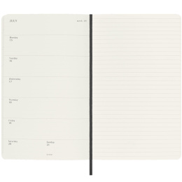 Kalender 18M WeekNote Soft Cover XL Black i gruppen Papper & Block / Kalendrar och almanackor / 18-månaderskalendrar hos Pen Store (130881)