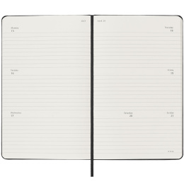 Kalender 18M Weekly Hard Cover Horisontell Pocket Black i gruppen Papper & Block / Kalendrar och almanackor / 18-månaderskalendrar hos Pen Store (130885)