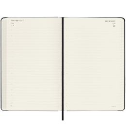 Kalender 18M Daily Soft Cover Large Black i gruppen Papper & Block / Kalendrar och almanackor / 18-månaderskalendrar hos Pen Store (130887)