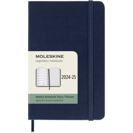 Kalender 18M WeekNote Hard Cover Pocket Sapphire Blue i gruppen Papper & Block / Kalendrar och almanackor / 18-månaderskalendrar hos Pen Store (130889)